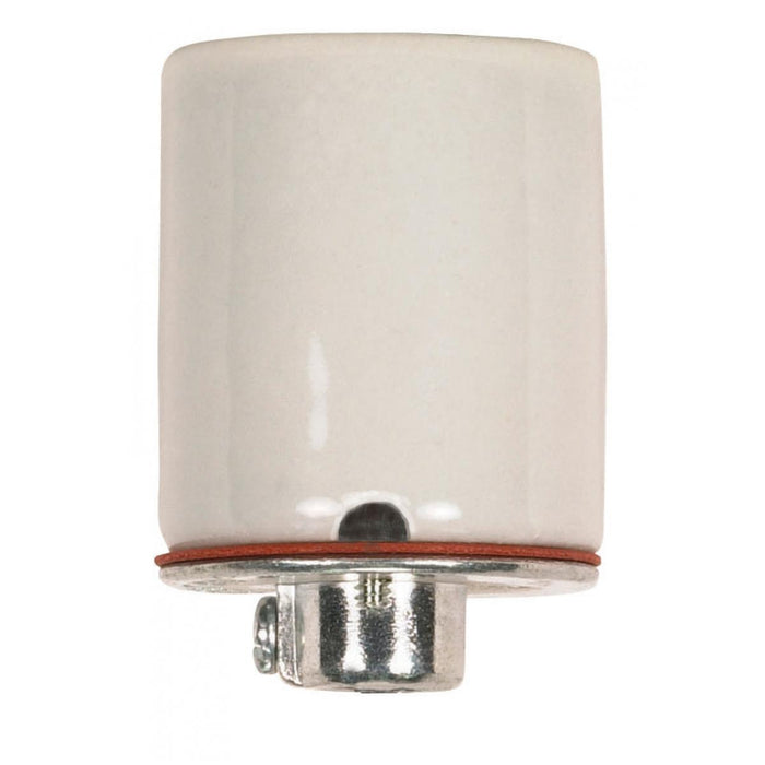 Satco 80-2047 Socket, Glazed White