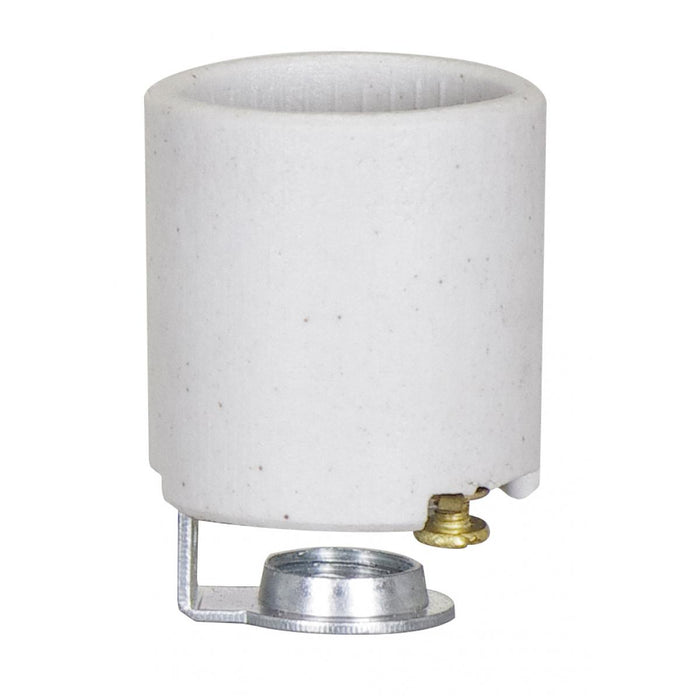 Satco 80-2089 Socket, White