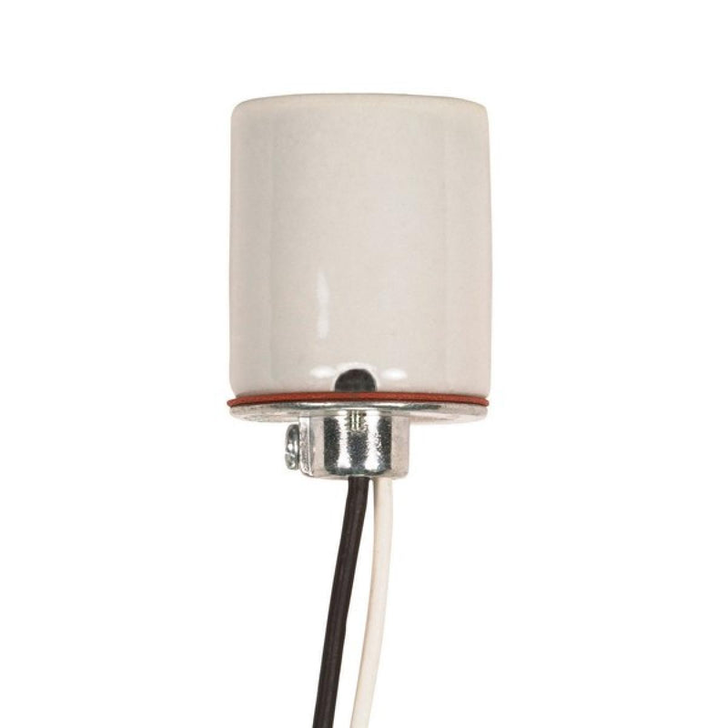 Satco 80-2092 Socket, Glazed White
