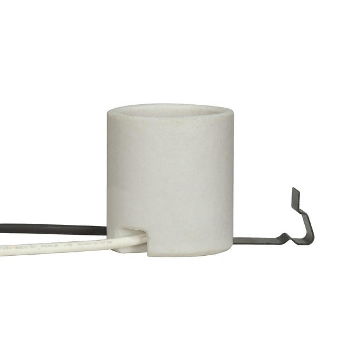 Satco 80-2128 Socket, White