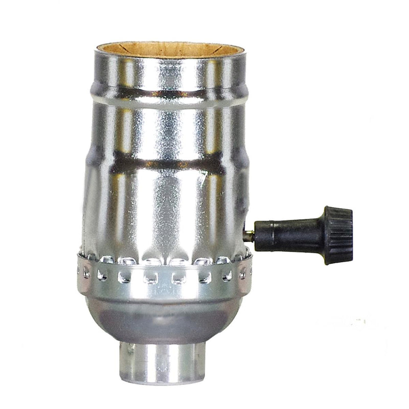 Satco 80-2138 Turn Knob Socket With Removable Knobs, Nickel