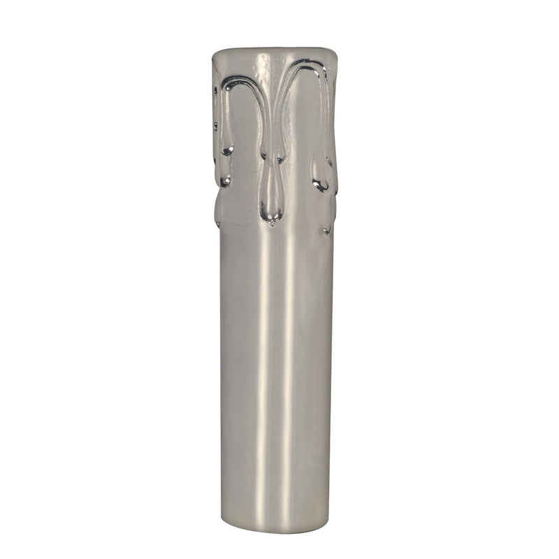 Satco 80-2141 Candle Cover With Drip, Polished Nickel