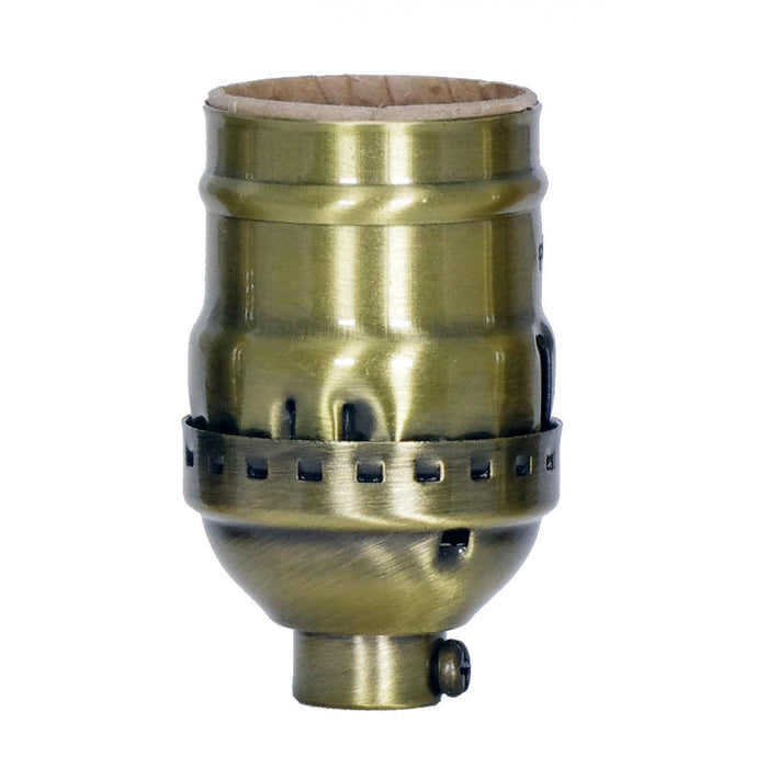 Satco 80-2206 Socket, Antique Brass