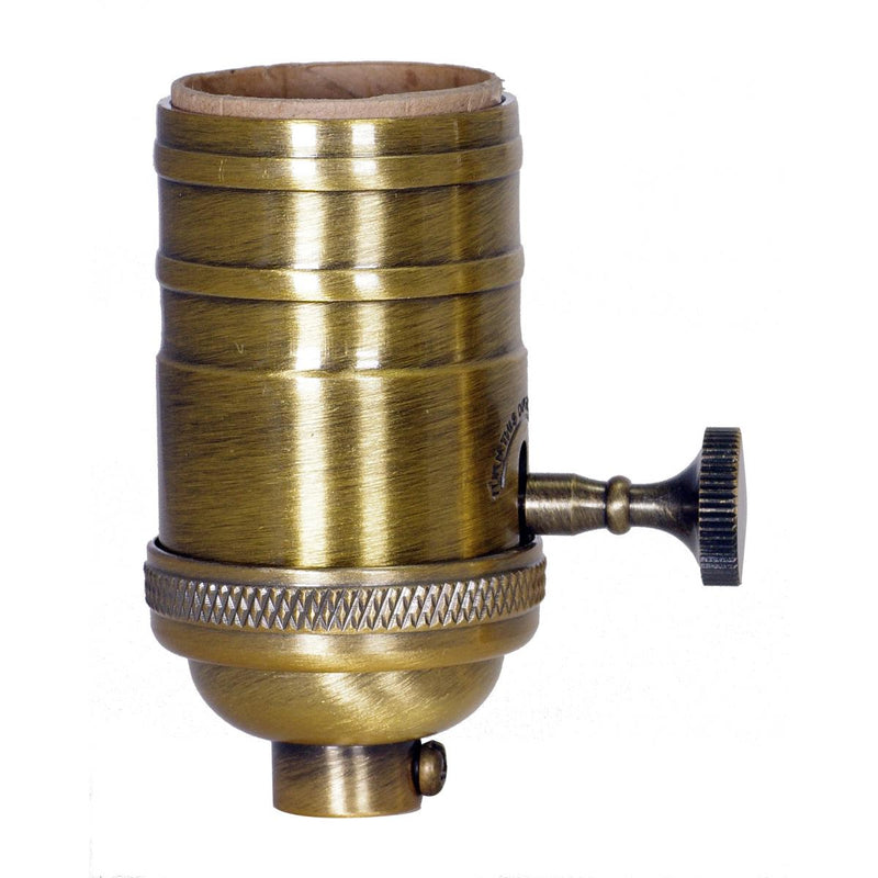 Satco 80-2209 Socket, Antique Brass