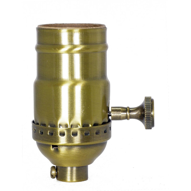Satco 80-2211 Socket, Antique Brass