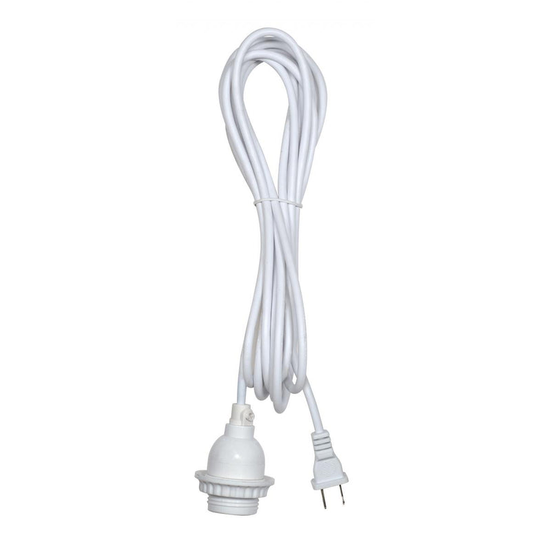 Satco 80-2224 Socket, White