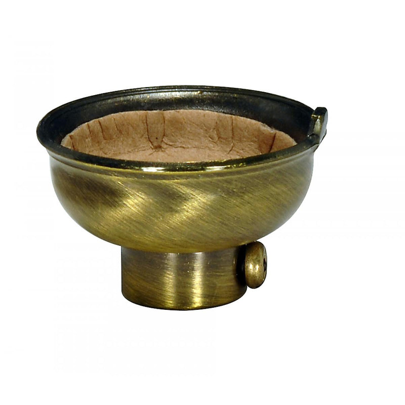 Satco 80-2245 Cap With Paper Liner, Antique Brass
