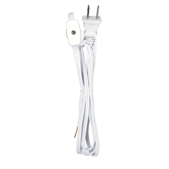 Satco 80-2261 6 Ft 18/2Spt-1 W/Plug, White