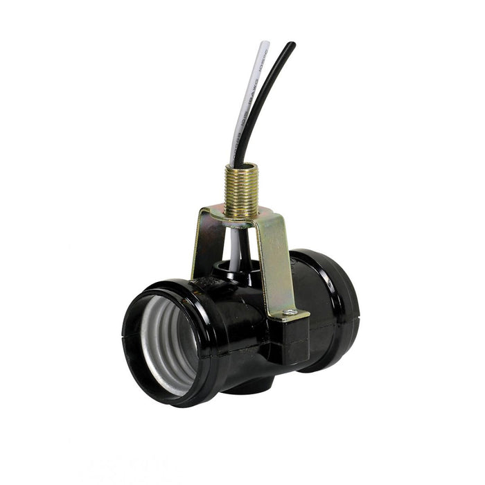 Satco 80-2267 Twin Cluster, Black