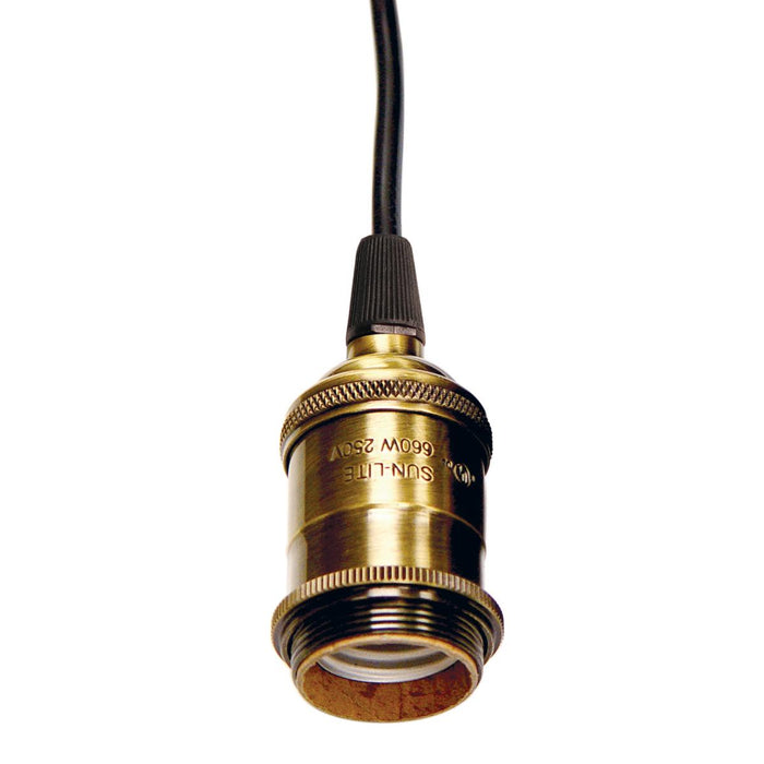 Satco 80-2270 Lampholder, Antique Brass