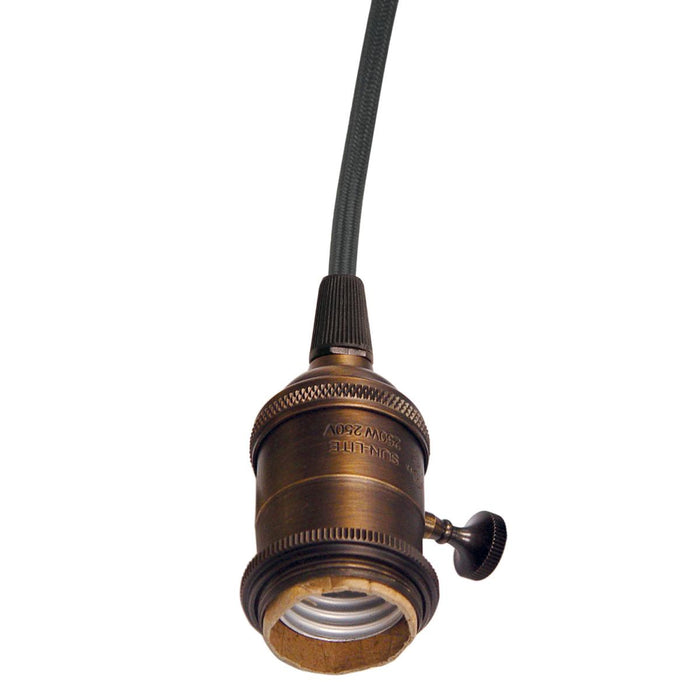 Satco 80-2284 Lampholder, Dark Antique Brass