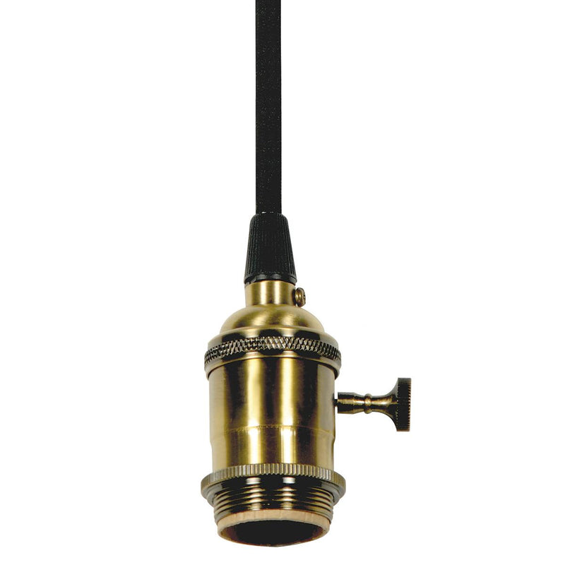Satco 80-2297 Lampholder, Antique Brass