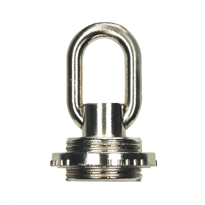 Satco 80-2310 1/8 Ip Screw Collar Loop With Ring, Brushed Nickel