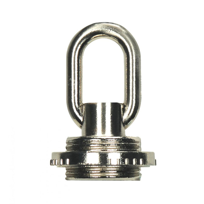 Satco 80-2310 1/8 Ip Screw Collar Loop With Ring, Brushed Nickel