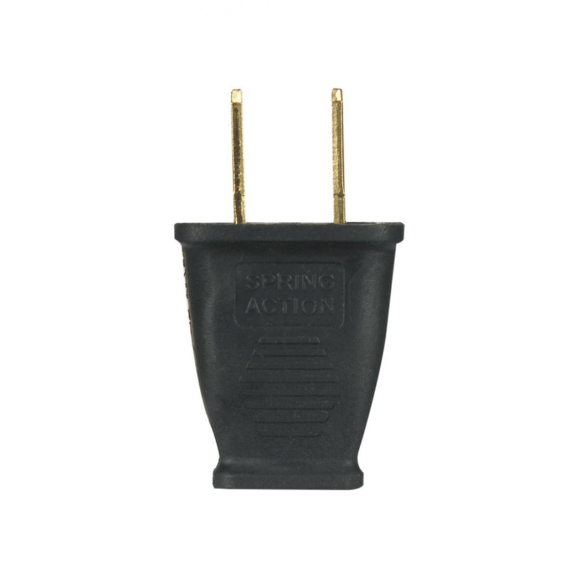 Satco 80-2408 Plug2 Pole 2 Wire, Black
