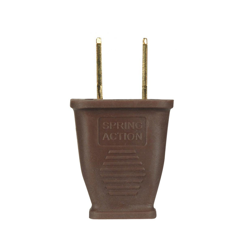 Satco 80-2409 Plug2 Pole 2 Wire, Brown