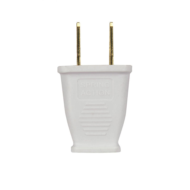 Satco 80-2410 Plug2 Pole 2 Wire, White