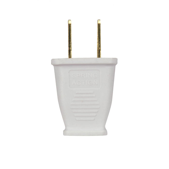 Satco 80-2410 Plug2 Pole 2 Wire, White