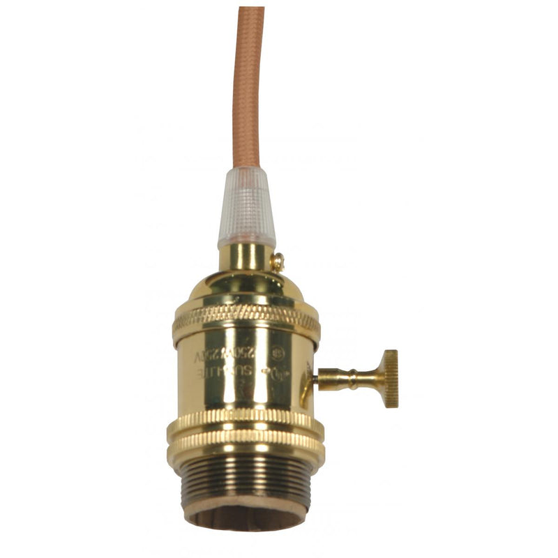 Satco 80-2427 Lampholder, Polished Brass