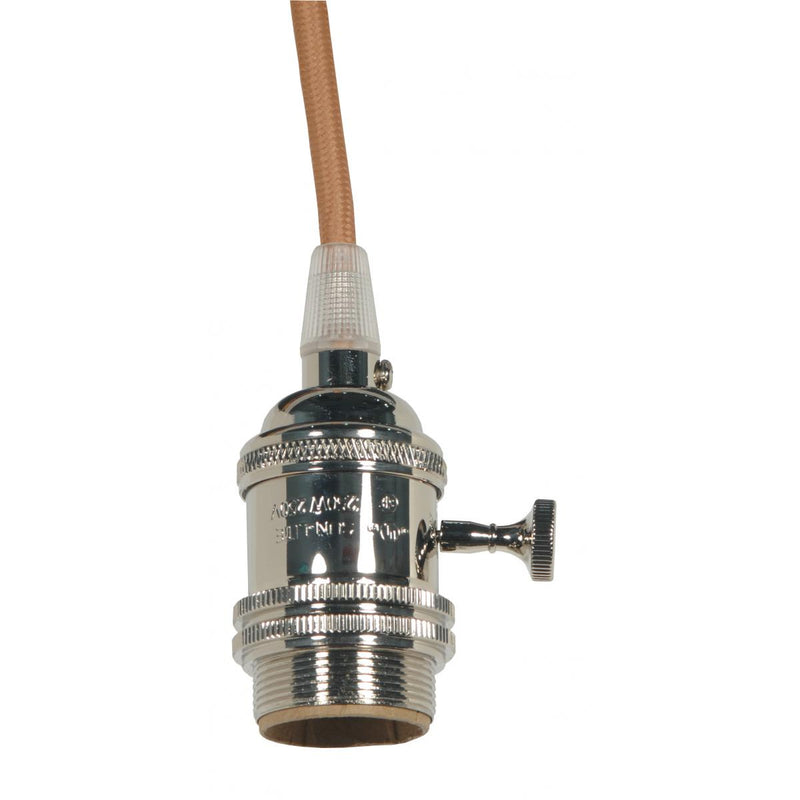 Satco 80-2430 Lampholder, Polished Nickel
