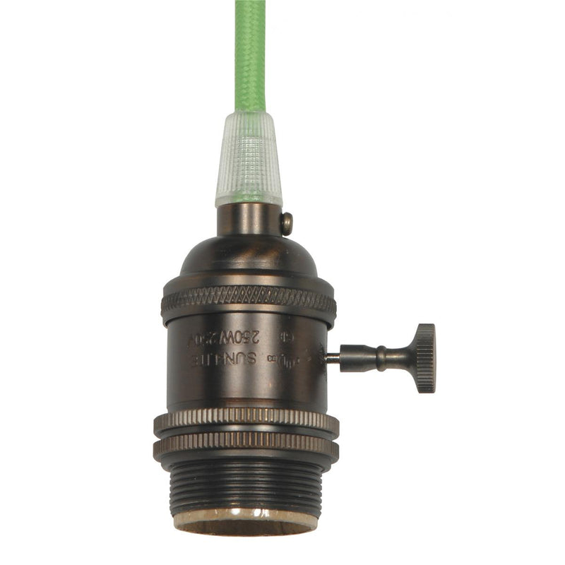 Satco 80-2433 Lampholder, Dark Antique Brass