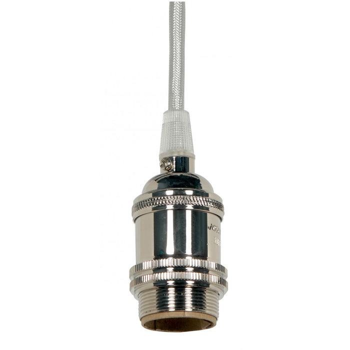 Satco 80-2453 Lampholder, Polished Nickel