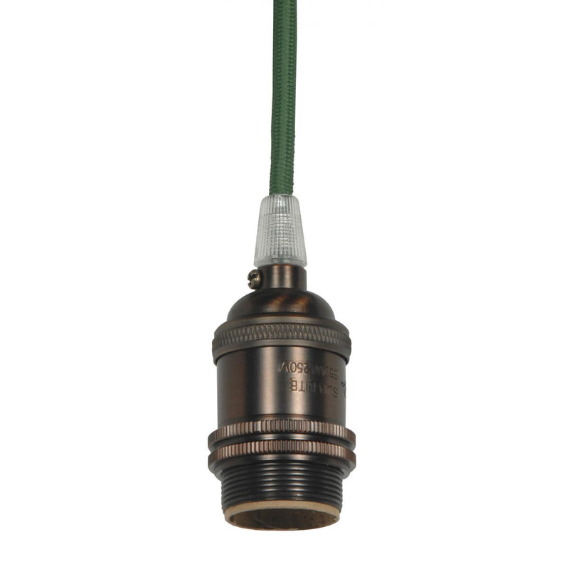 Satco 80-2458 Lampholder, Dark Antique Brass