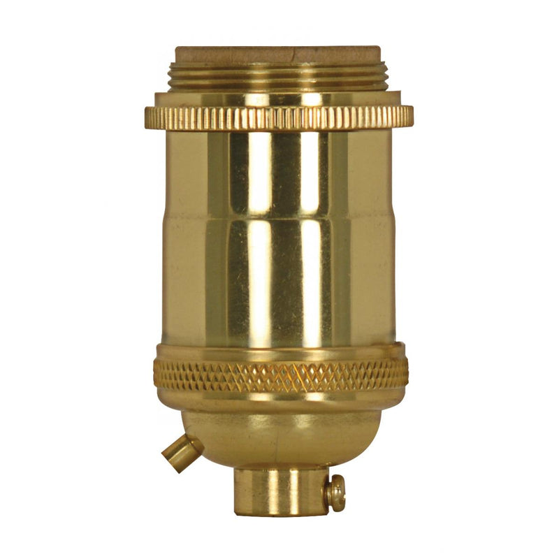 Satco 80-2565 Lampholder, Polished Brass