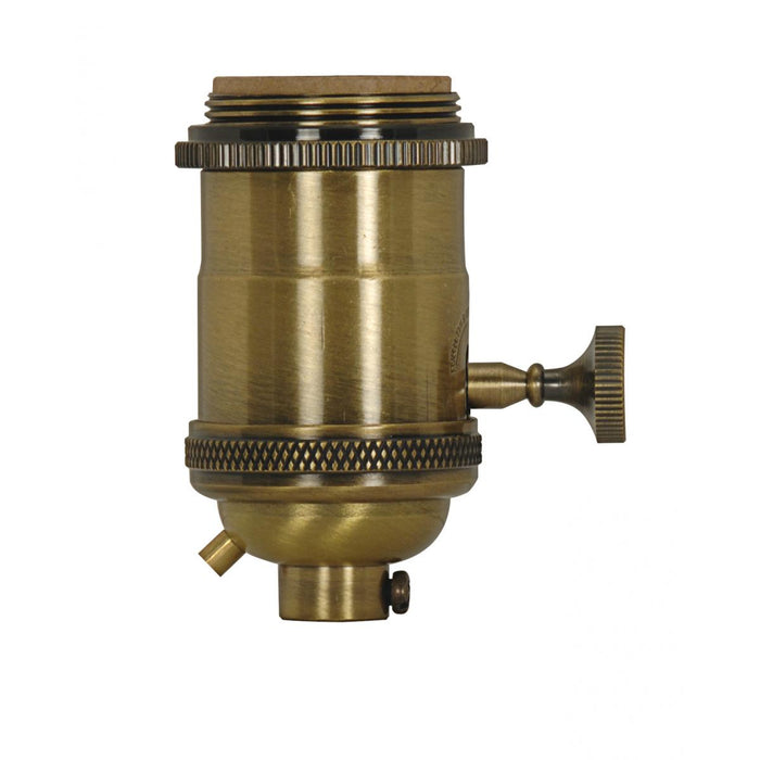 Satco 80-2571 Lampholder, Antique Brass