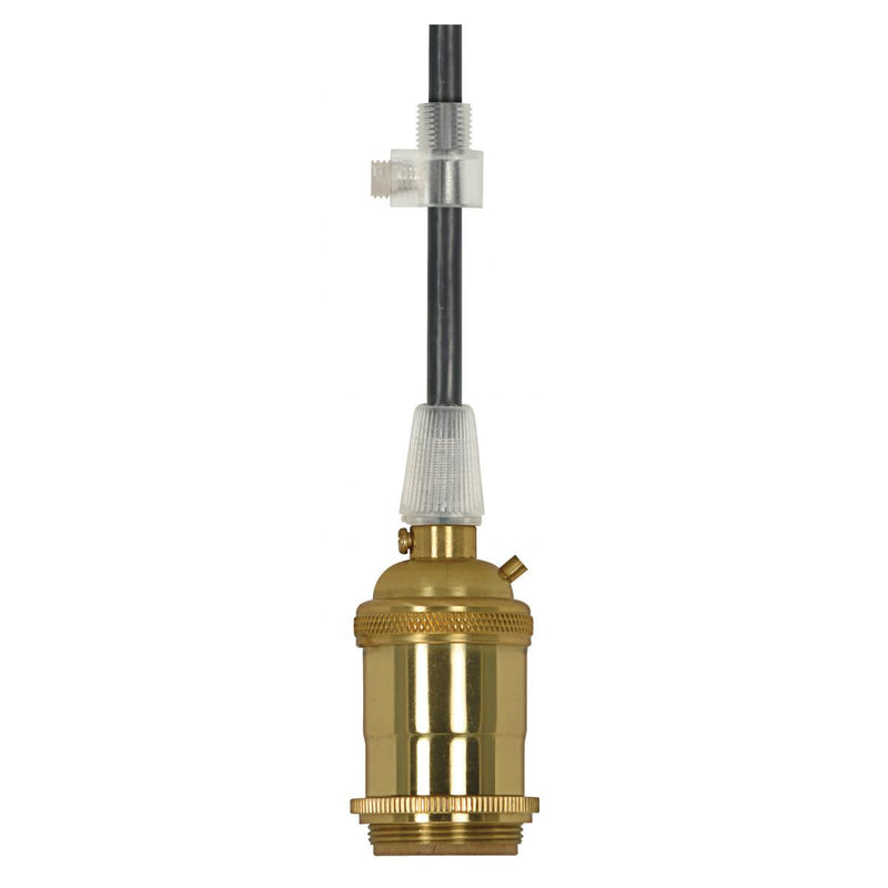 Satco 80-2573 Lampholder, Polished Brass