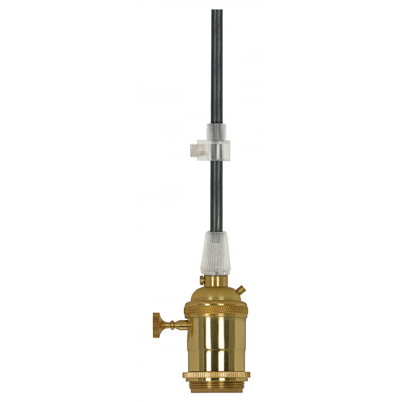 Satco 80-2577 Lampholder, Polished Brass