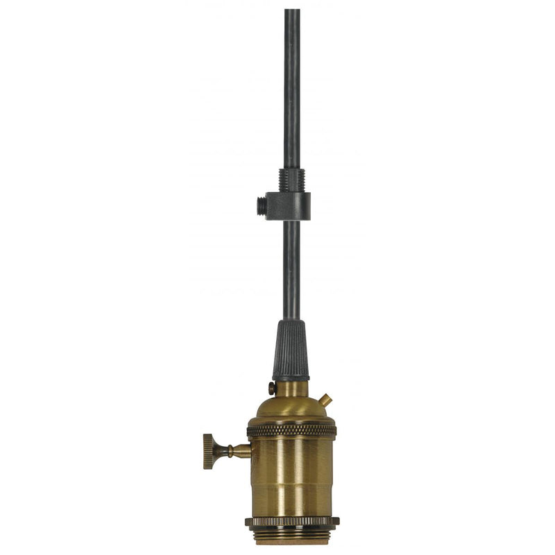 Satco 80-2579 Lampholder, Antique Brass