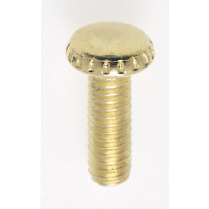 Satco 90-022 Head Thumb Screw, Brass Plated