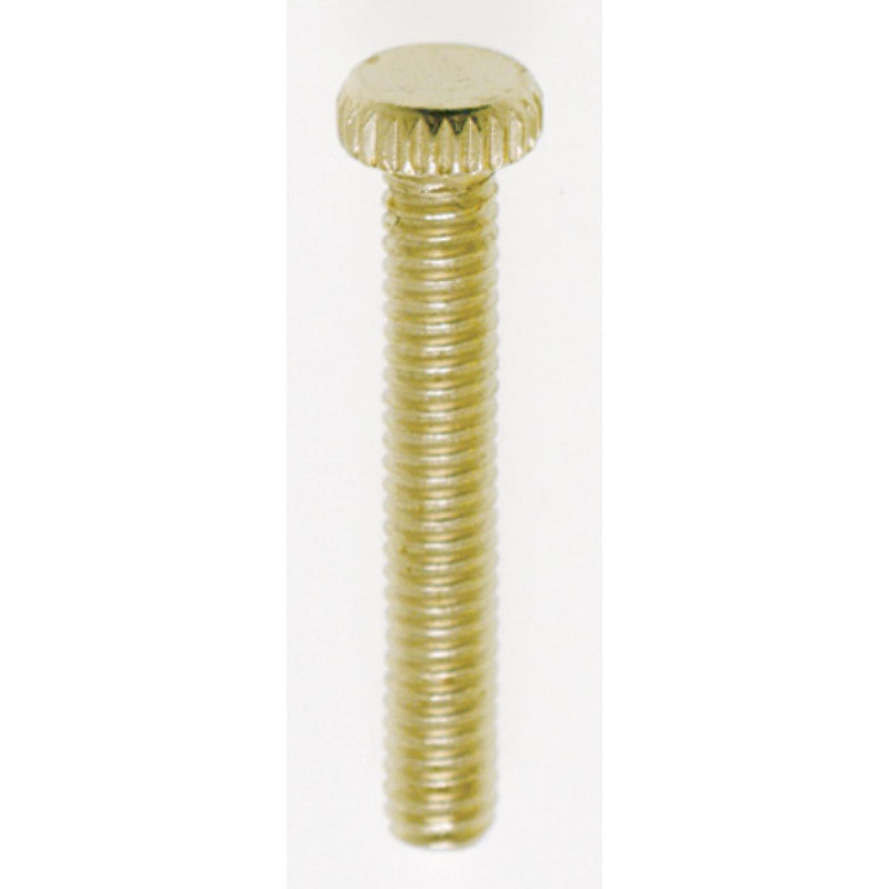 Satco 90-031 Head Thumb Screw, Brass Plated