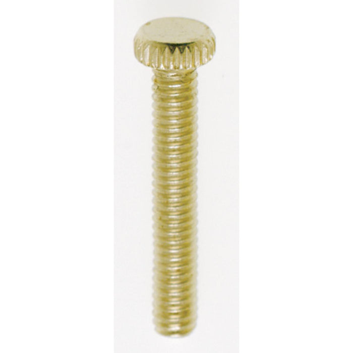 Satco 90-031 Head Thumb Screw, Brass Plated