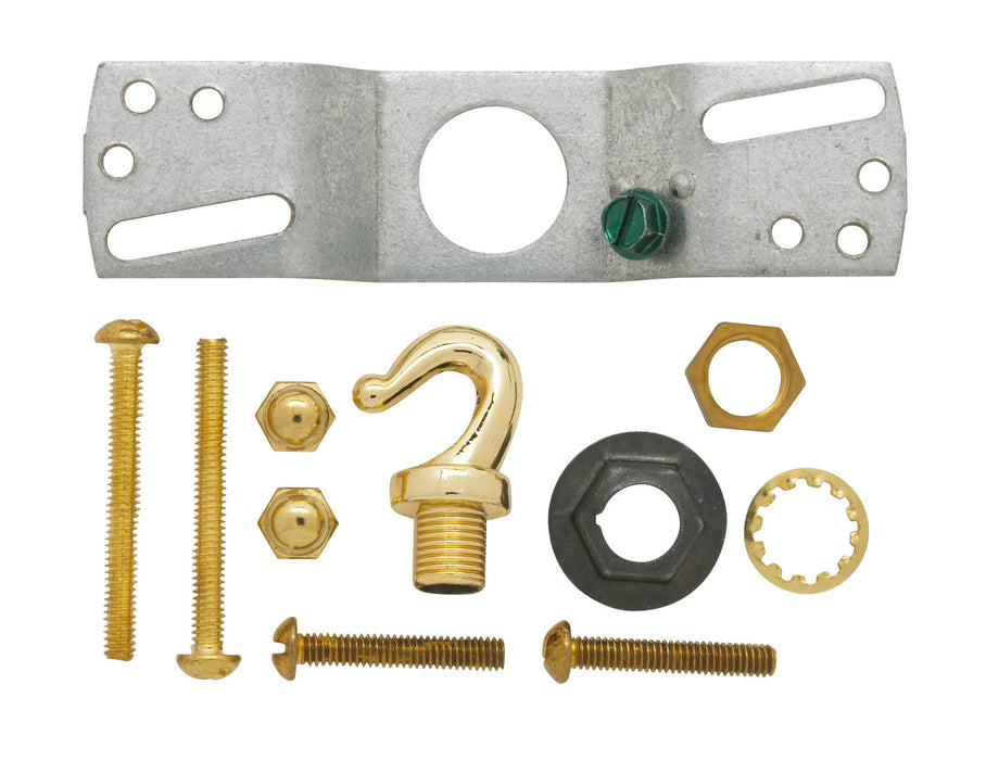 Satco 90-041 Canopy Kit, Brass