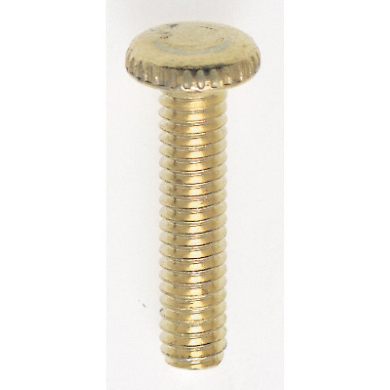 Satco 90-059 Head Thumb Screw, Brass Plated
