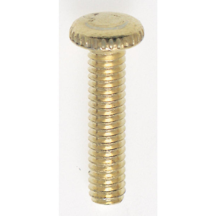 Satco 90-059 Head Thumb Screw, Brass Plated