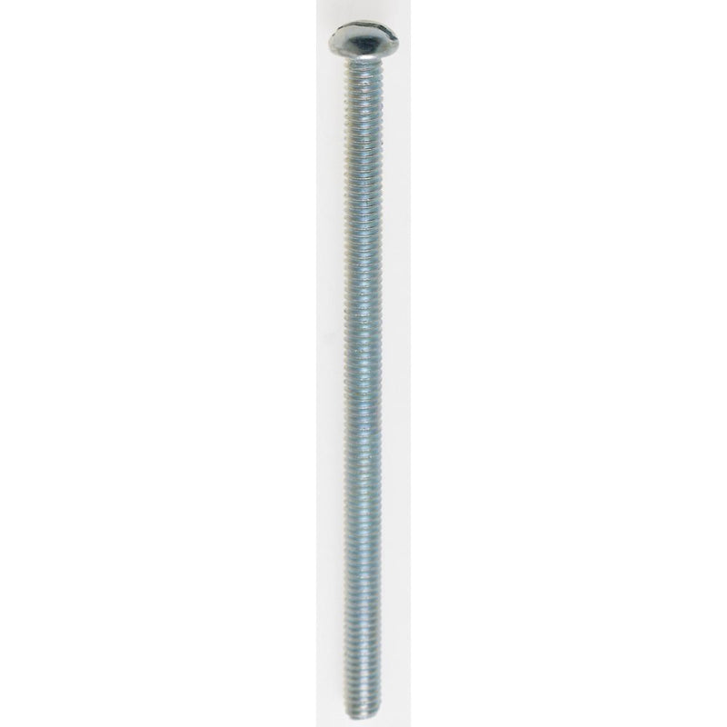 Satco 90-1032 Round Head Slotted Machine Screw, Nickel Plated