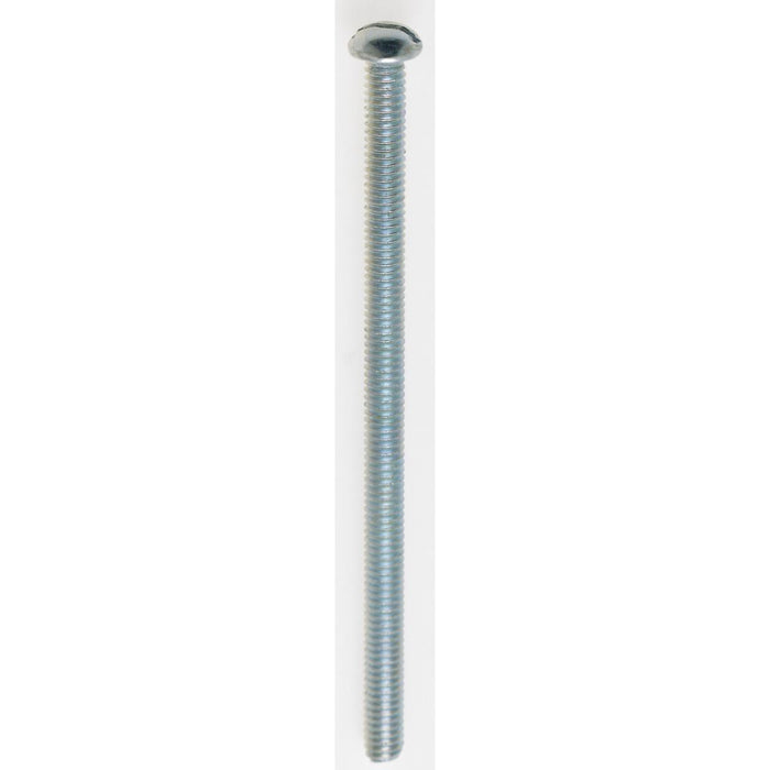 Satco 90-1032 Round Head Slotted Machine Screw, Nickel Plated