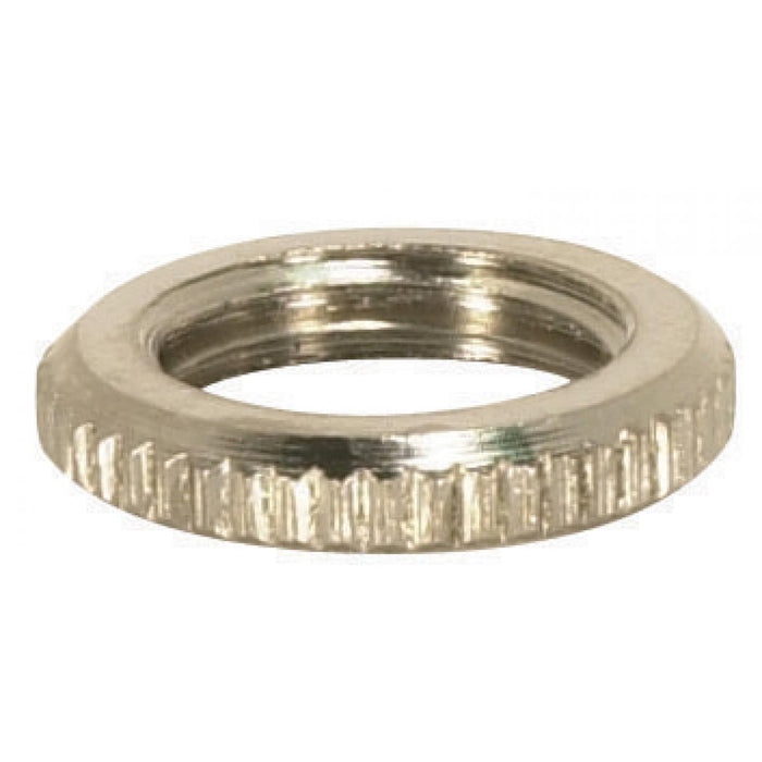 Satco 90-1042 Knurled Locknut, Nickel Plated