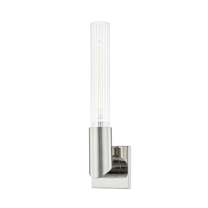 Hudson Valley 1201-PN One Light Wall Sconce, Polished Nickel