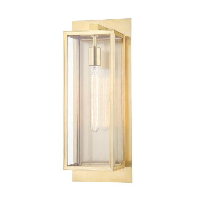 Hudson Valley 1541-AGB One Light Wall Sconce, Aged Brass