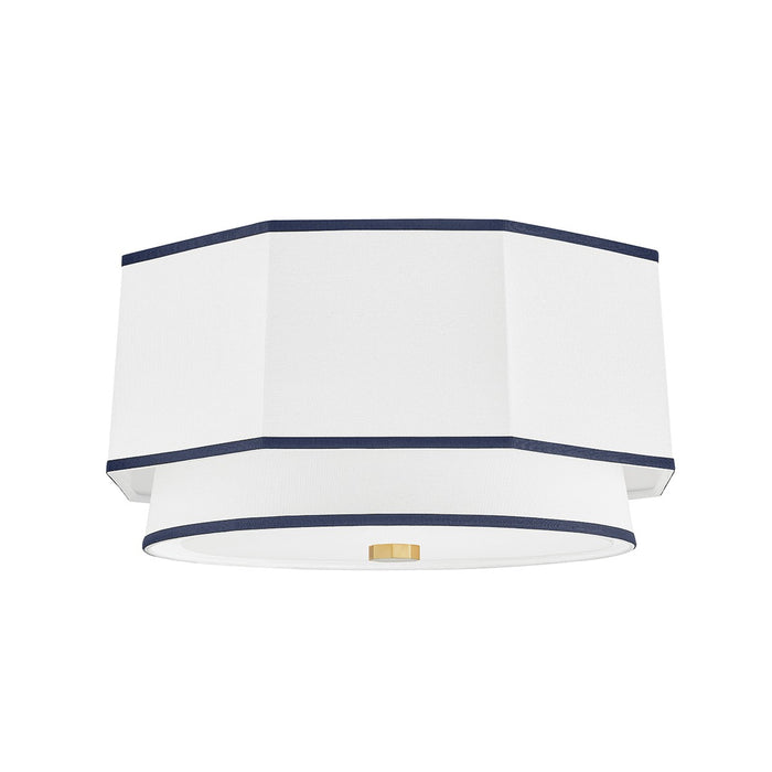 Hudson Valley 3218-AGB Two Light Flush Mount, Aged Brass