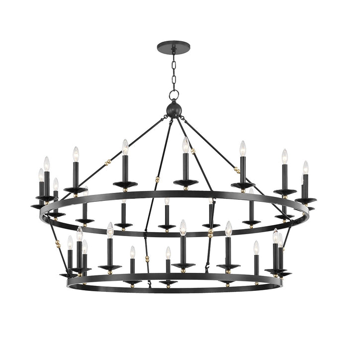 Hudson Valley 3228-AOB 28 Light Chandelier, Aged Old Bronze
