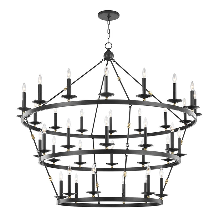 Hudson Valley 3258-AOB 36 Light Chandelier, Aged Old Bronze