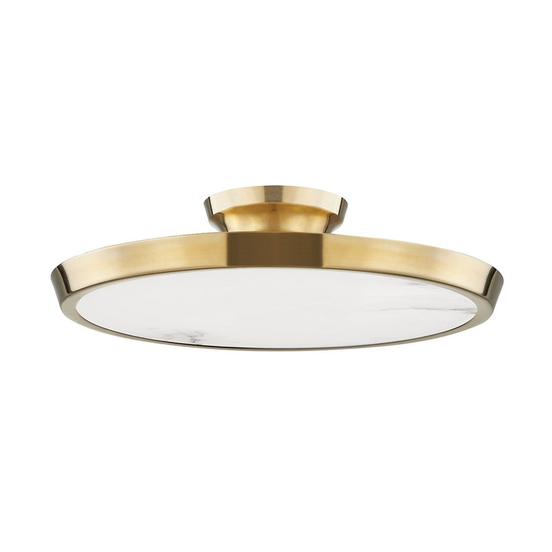 Hudson Valley 3600-AGB LED Flush Mount, Aged Brass