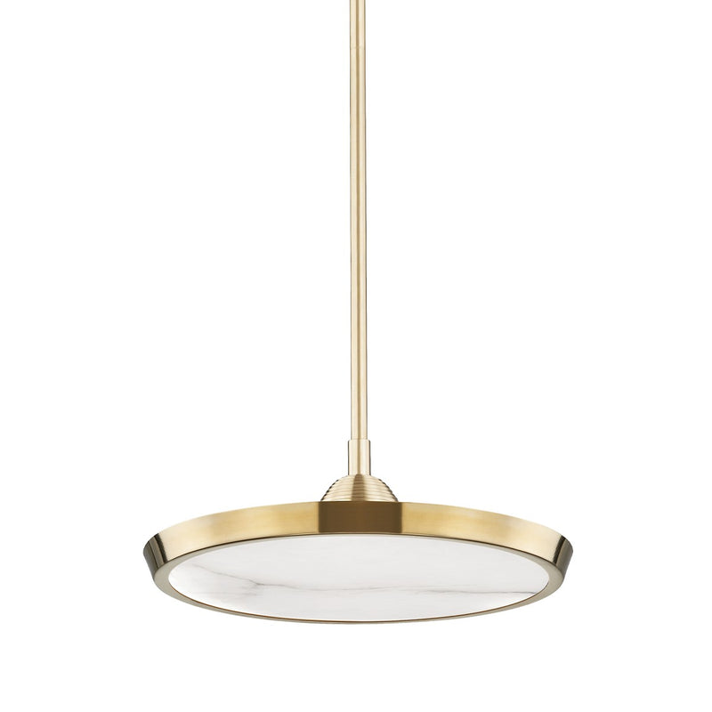 Hudson Valley 3616-AGB LED Pendant, Aged Brass