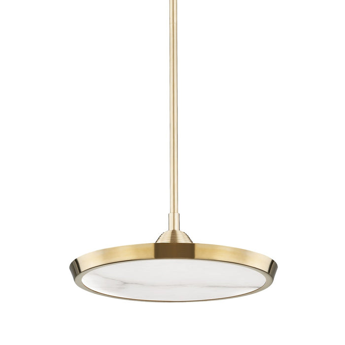 Hudson Valley 3616-AGB LED Pendant, Aged Brass