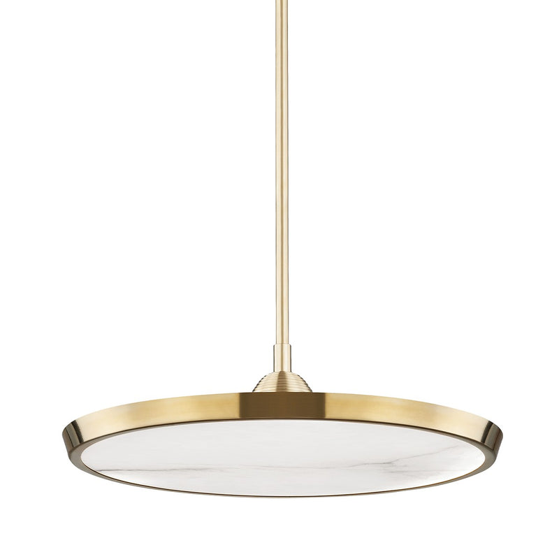 Hudson Valley 3621-AGB LED Pendant, Aged Brass